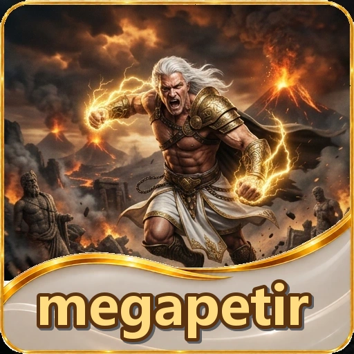 Aplikasi mobile megapetir di layar HP